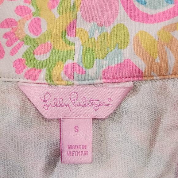 Lilly Pulitzer Skipper Popover Womens Small 1/2 Zip Coral UPF 50+ Sweatshirt - Picture 8 of 15